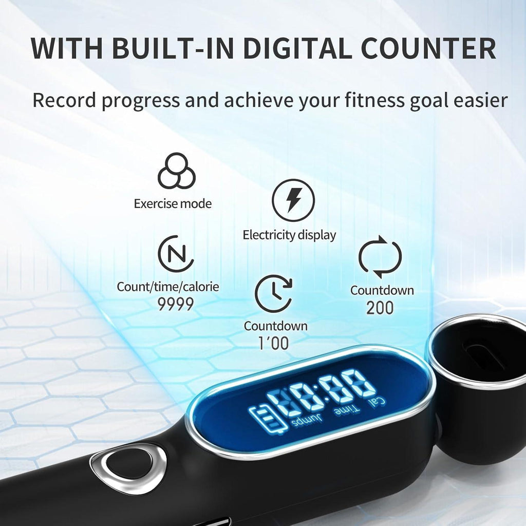 2 In 1 Adjustable Digital Intelligent Cordless Weighted Skipping Rope For Men And Women, Suitable For Children, Essential For Fitness, Boxing And Speed Training