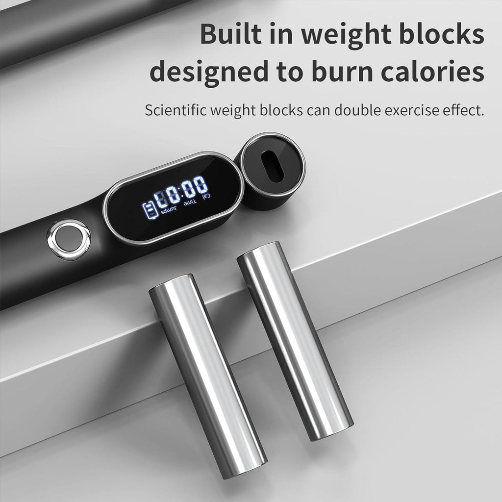 2 In 1 Adjustable Digital Intelligent Cordless Weighted Skipping Rope For Men And Women, Suitable For Children, Essential For Fitness, Boxing And Speed Training